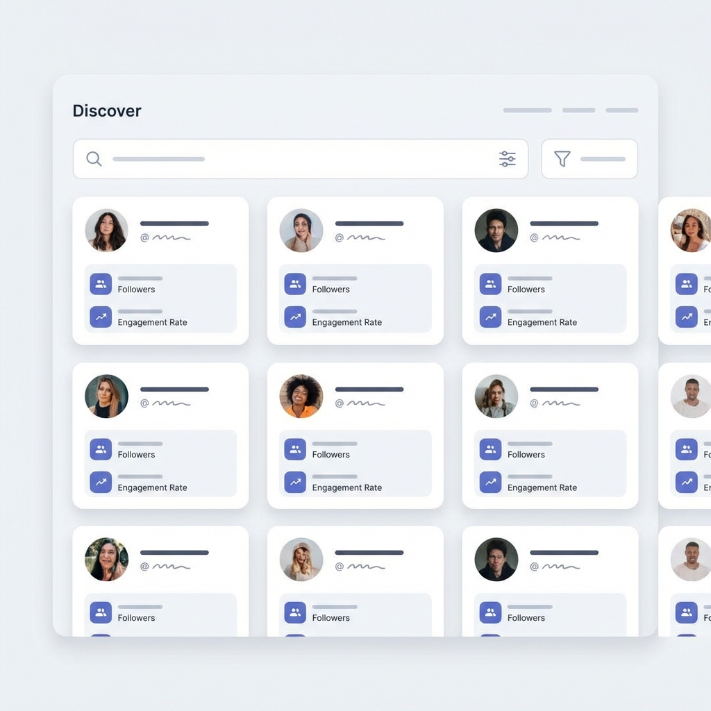 TopInfluencer Dashboard Mockup